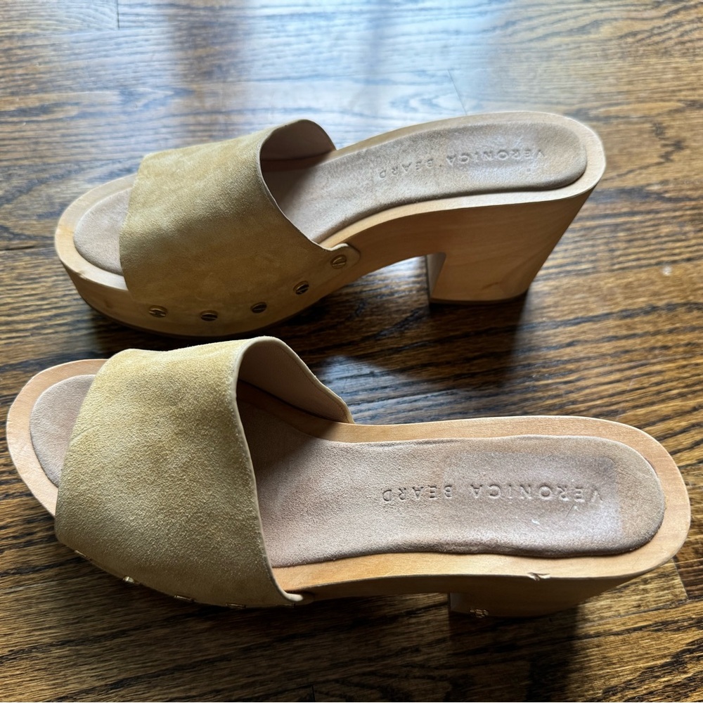 Veronica Beard Hannalee Platform Surde Clog Sandal Mules - Picture 3 of 9